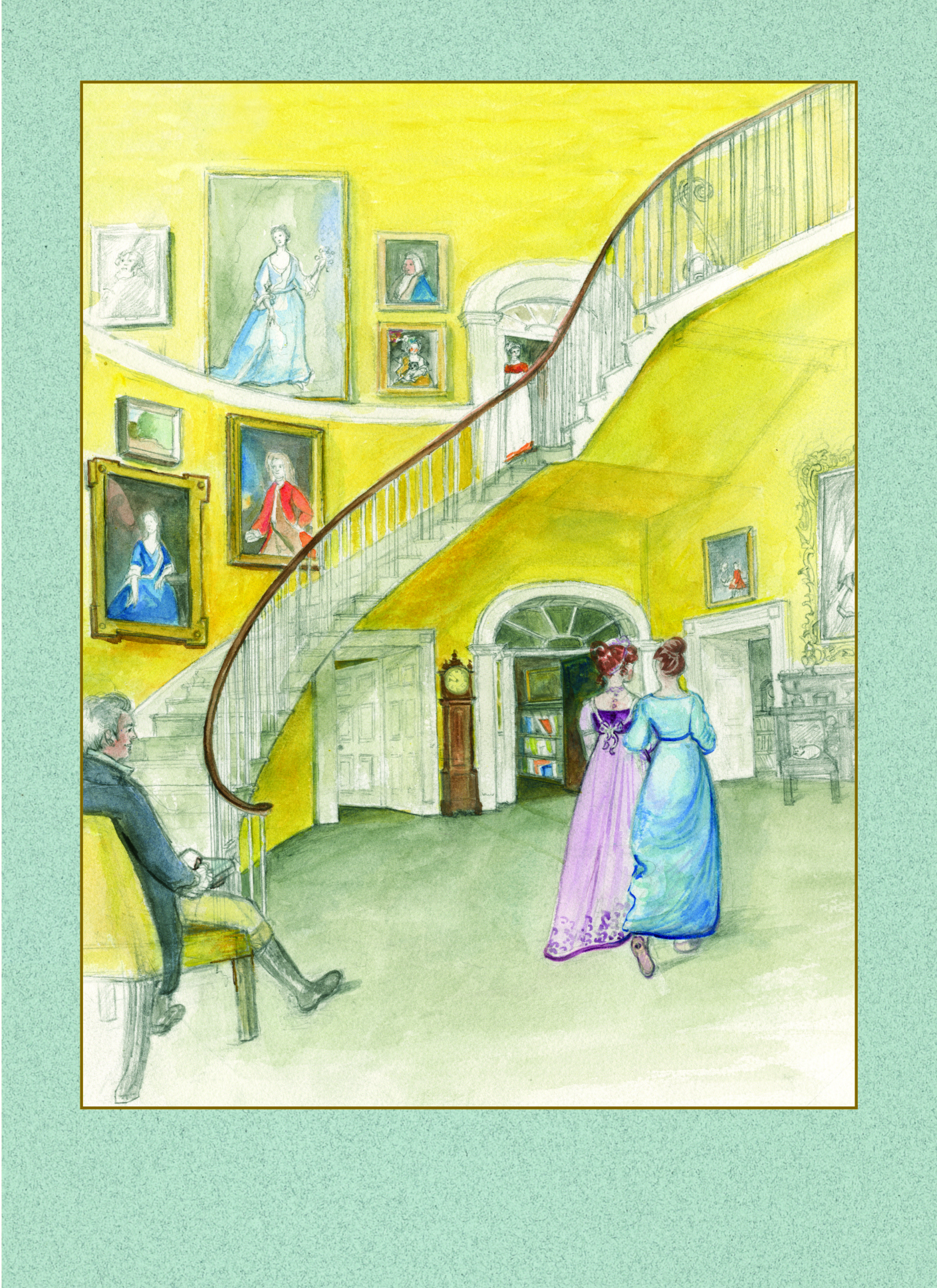 My Darcy was directly invited  - Jane Austen card on sale at Winchester Cathedral gift shop.